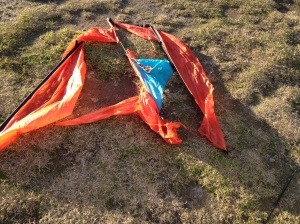 Damaged kite